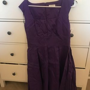 Retro fit and flare purple Calvin Klein dress